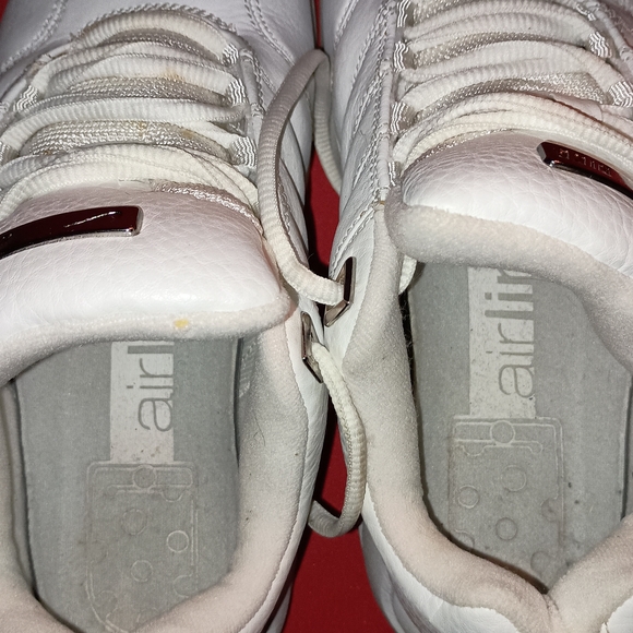 Nike White Sneakers with Metallic Swoosh - Picture 7 of 12